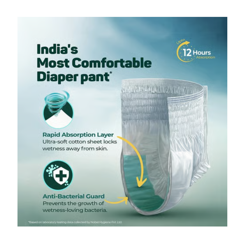 Friends Premium Adult Diaper Pant Style (L, 30-56")