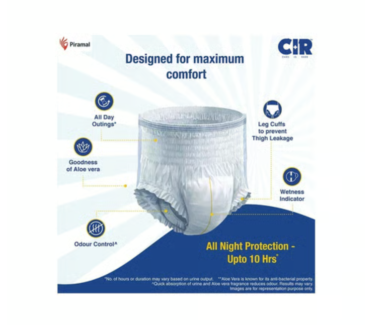 CIR Premium Adult Diaper Pants, M (30” – 40”)