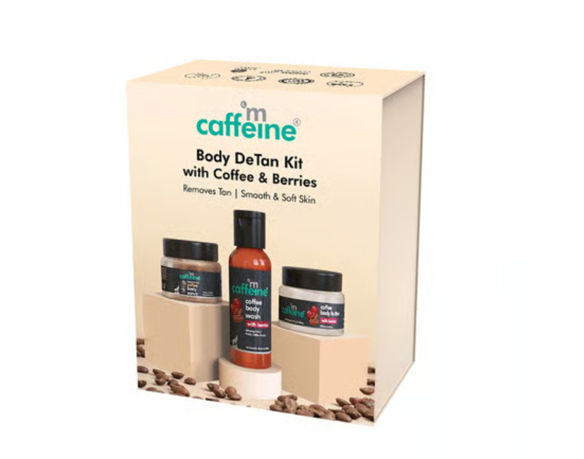 MCaffeine Miniature Coffee Body DeTan Skin Care Kit pack
