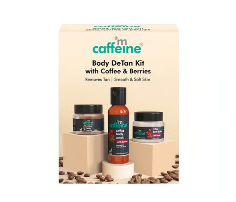 MCaffeine Miniature Coffee Body DeTan Skin Care Kit pack