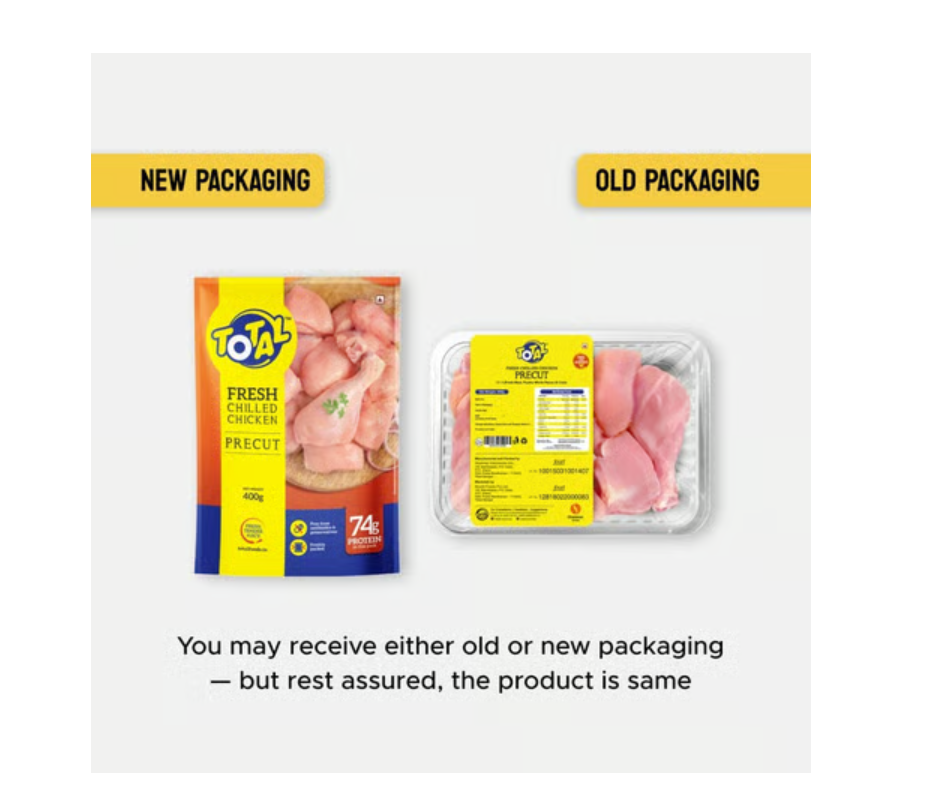 Total Chicken - Precut Chicken Curry Cut 400 Grams