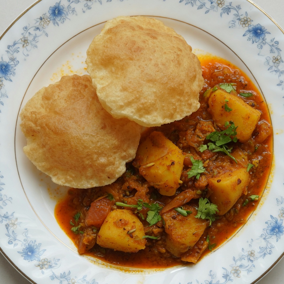 Poori with Aloo ki Sabji (Two Poori/Order)