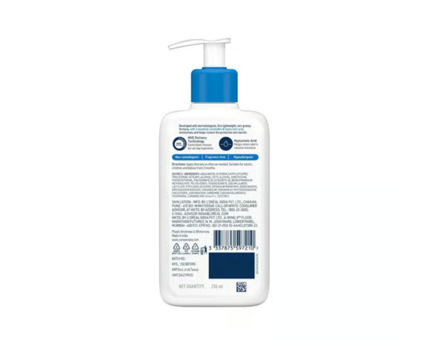 CeraVe Moisturizing Lotion (For Dry Skin with Ceramides) 236 ml