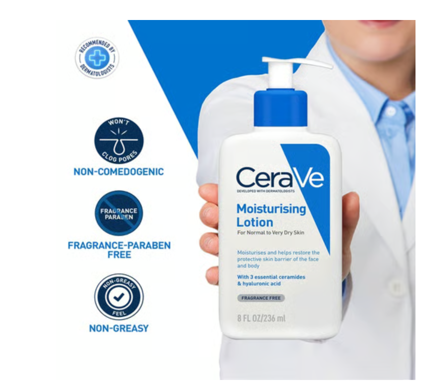 CeraVe Moisturizing Lotion (For Dry Skin with Ceramides) 236 ml