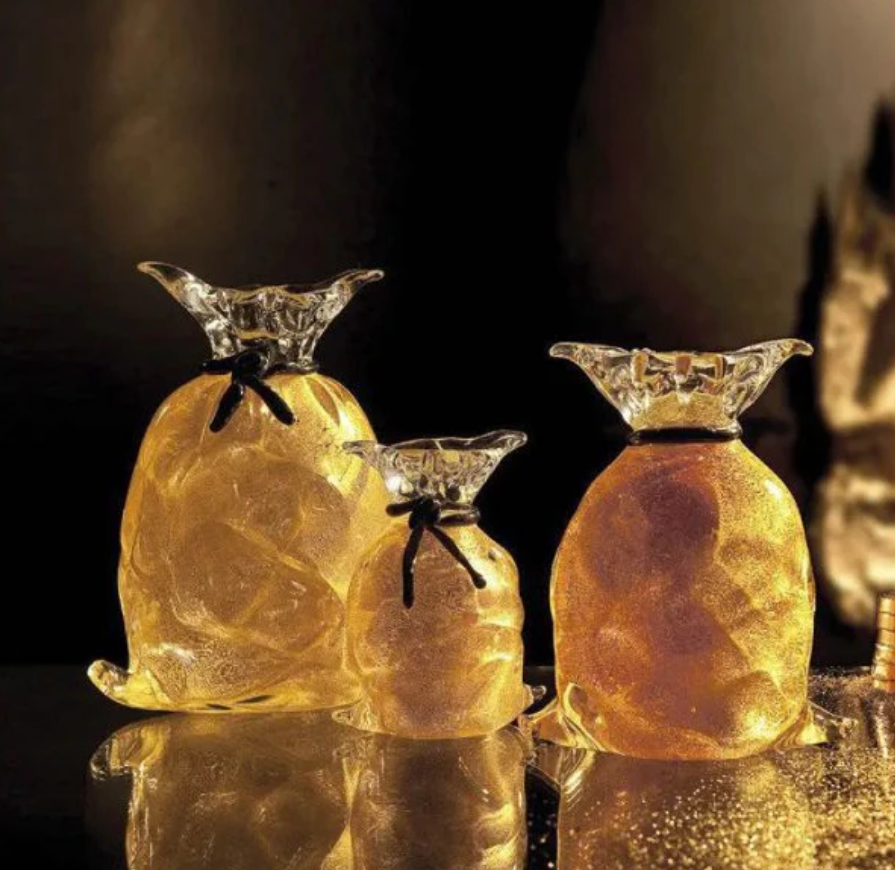 Bag Big Transparent Gold